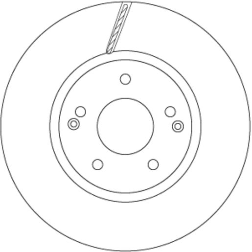 TRW — TRW Disc Brake Rotor 298mm x 24 Min — part number DF6804S