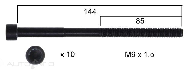 Permaseal — HEAD BOLT SET — part number HBS290