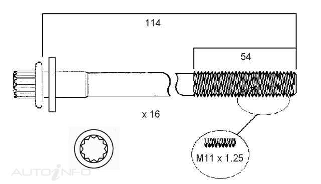 Permaseal — Permaseal Head Bolt Set — part number HBS021H