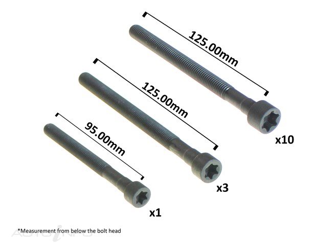 Permaseal — Permaseal Cylinder Head Bolt Set — part number HBS304