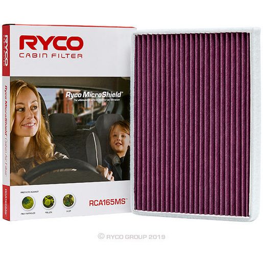 Ryco Filters — Ryco Cabin Air Filter - Microshield — part number RCA165MS