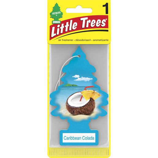 LITTLE TREES — Little Trees Car Air Freshener - Caribbean Colada Scent 1pc — part number U1P-10324