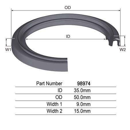 Kelpro — OIL SEAL — part number 98974