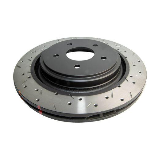 DBA Brakes — DBA Disc Brake Rotor 4000 XS Cross-drilled/slotted — part number DBA42991BLKXS