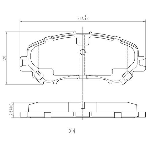 RDA Brakes — RDA GP Max General Purpose Low Metallic Brake Pad Set — part number RDB2243