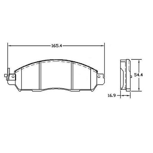 RDA Brakes — RDA Brakes Extreme Heavy Duty Brake Pad Set — part number RDX2427SM