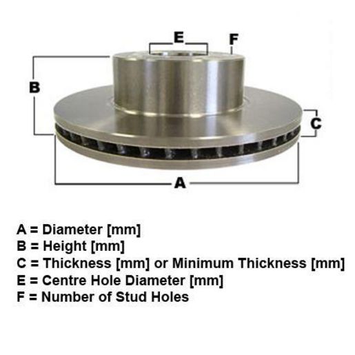 RDA Brakes — RDA Brakes Standard Disc Brake Rotor Solid 264mm — part number RDA7543