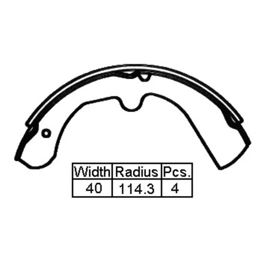 TRW — B/S F NIS VANETTE C20  228 X 40MM — part number XK1153 N