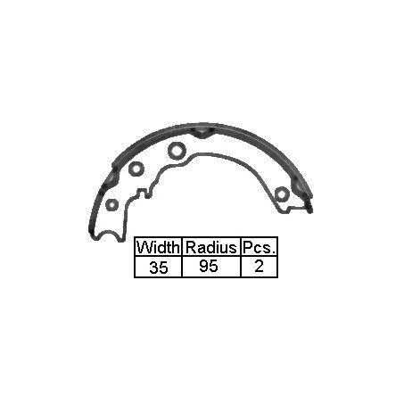 VETTO — B/S Handbrake MAZ TITAN 89-    190 X 35MM — part number XK3384 N