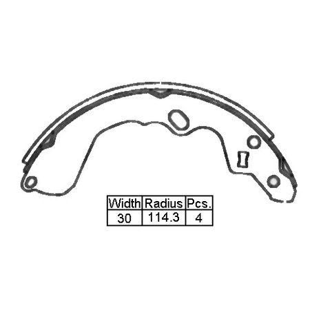 VETTO — B/S R MAZ 626 94-99 228 X 31.5MM — part number XK3386 N