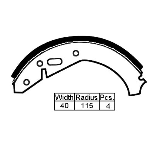 Remsa — B/S R SKO FAVORIT 110 69- 230 X 4 — part number XS9124 N