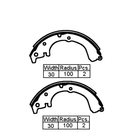 Remsa — Remsa Brake Shoe Set — part number XK2254 N
