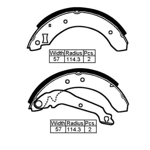 Remsa — B/S R FRD SIERRA 82-93 228 X 57MM — part number XBS615 N