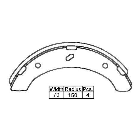XP — B/S F MIT CANTER 85-93       300 — part number XK6667 N