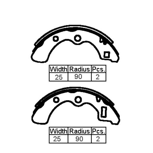 Remsa — Remsa BRAKE SHOE — part number XK5510 N