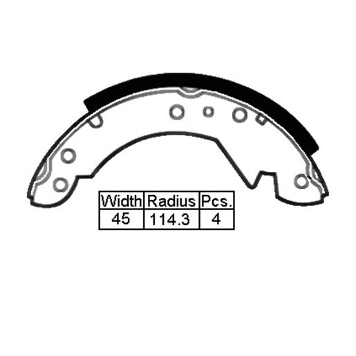 Remsa — B/S R BLMC PRINCESS 228 X 44.5MM — part number XL1203 N