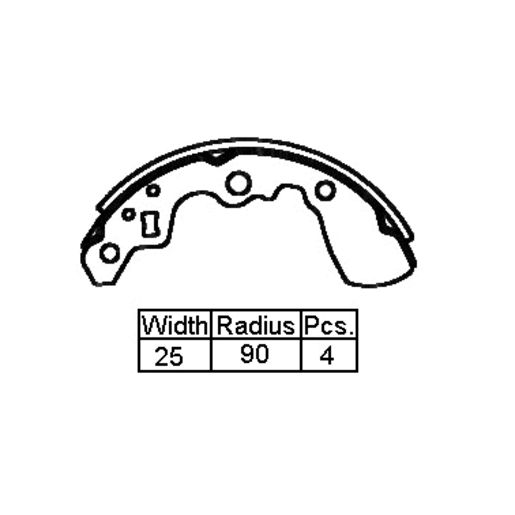 Remsa — Remsa BRAKE SHOE — part number XK9933 N