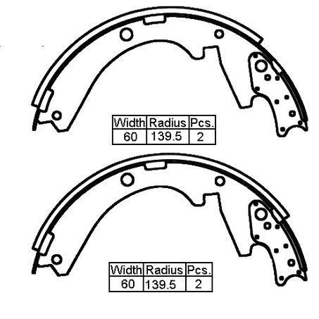 XP — B/S R MIT CANTER FB100 78- 279 X — part number XK6656 N