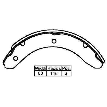 VETTO — Vetto Brake Shoe F/R Toy Dyna Dai Delta 290 — part number XK2239 N