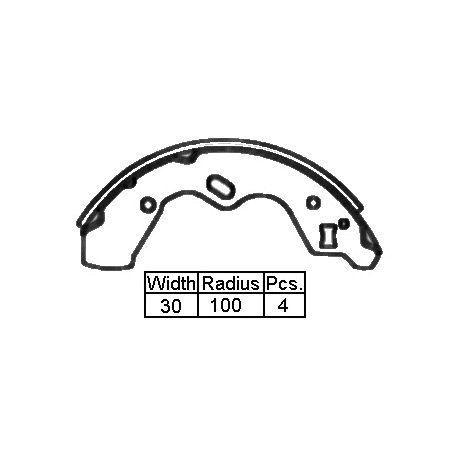 XP — B/S R MAZ 121 ABS 90-     200 X 3 — part number XK3388 N