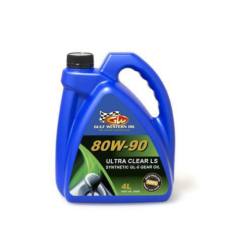 Gulf Western — Gulf Western Ultra Clear Synthetic Gear Oil 80W-90 - 4L — part number 30459