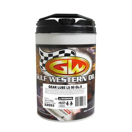Gulf Western — Gulf Western Gear Lube Oil LS90 Mineral 20L — part number 32053
