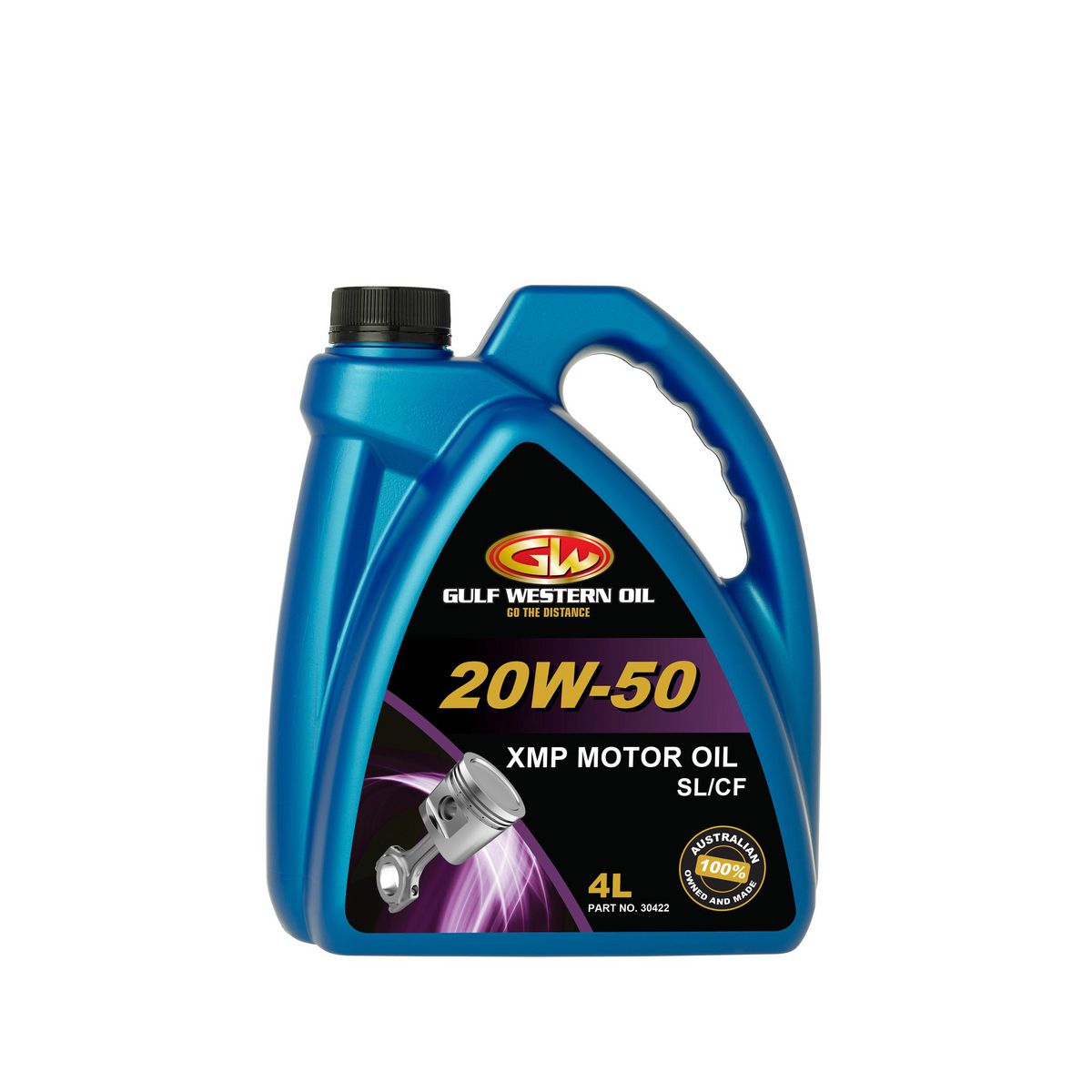 Gulf Western — Gulf Western XMP 20W50 Motor Oil — part number 30422