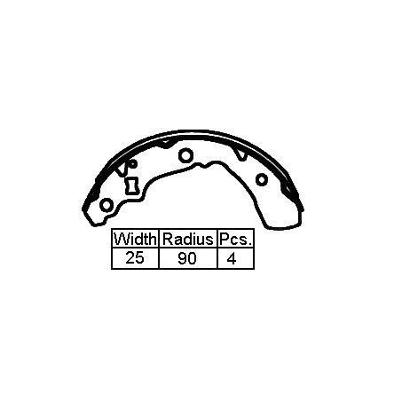 XP — B/S R DAI CHARADE G102  87-  180 — part number XK0030 N