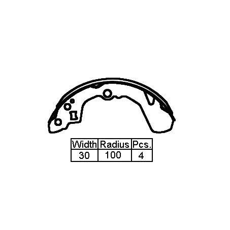 XP — B/S R DAI APPLAUSE  89-  200 X 30 — part number XK0032 N