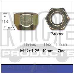 Nice — W/NUT 12X1.25 — part number NN419