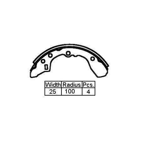 XP — B/S R MAZ 323 BF 87-   200 X 25MM — part number XK3356 N