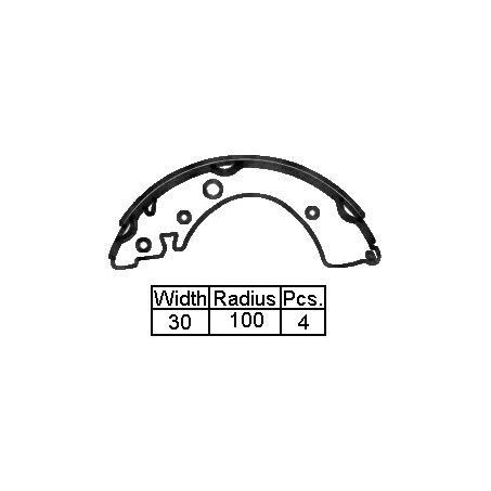VETTO — Vetto Brake Shoe R Hon Civic 84-91         200 — part number XK5519 N