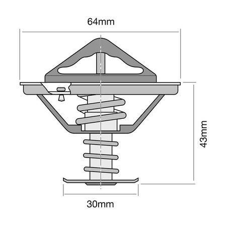Tridon — THERMOSTAT (HIGH FLOW) — part number TT297-180P