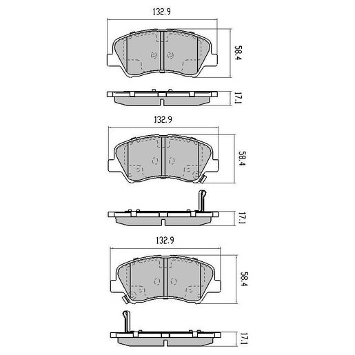 RDA Brakes — RDA Phantom Ceramic Brake Pad Set — part number RDC2173