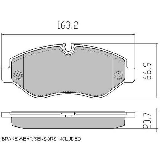 RDA Brakes — RDA Phantom Ceramic Brake Pad Set — part number RDC2117