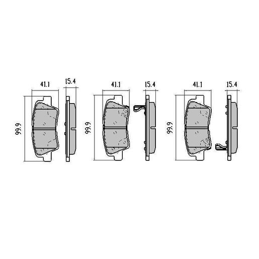 RDA Brakes — RDA Phantom Ceramic Brake Pad Set — part number RDC2054