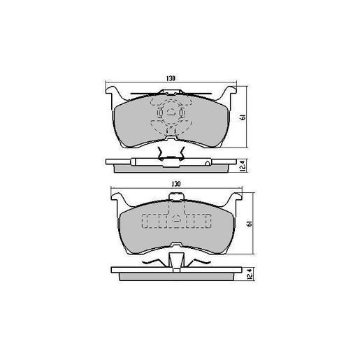 RDA Brakes — RDA Phantom Ceramic Brake Pad Set — part number RDC1109