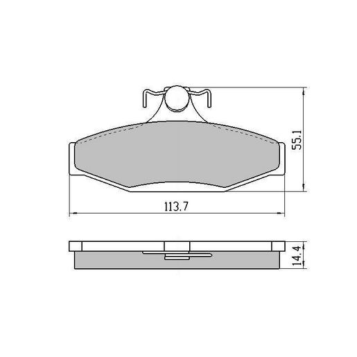 RDA Brakes — RDA Phantom Ceramic Brake Pad Set — part number RDC1086