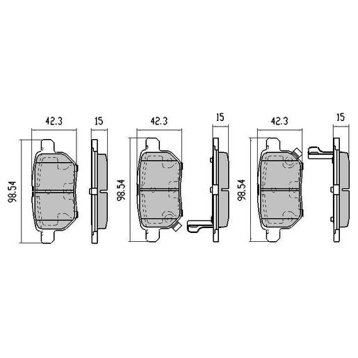 RDA Brakes — RDA Phantom Ceramic Brake Pad Set — part number RDC2016