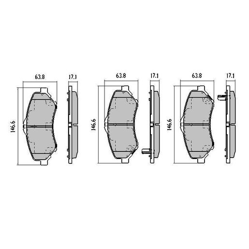 RDA Brakes — RDA Phantom Ceramic Brake Pad Set — part number RDC2008