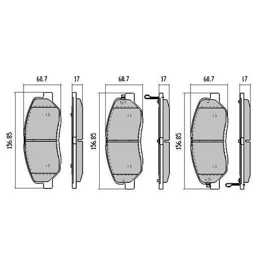 RDA Brakes — RDA Phantom Ceramic Brake Pad Set — part number RDC2005