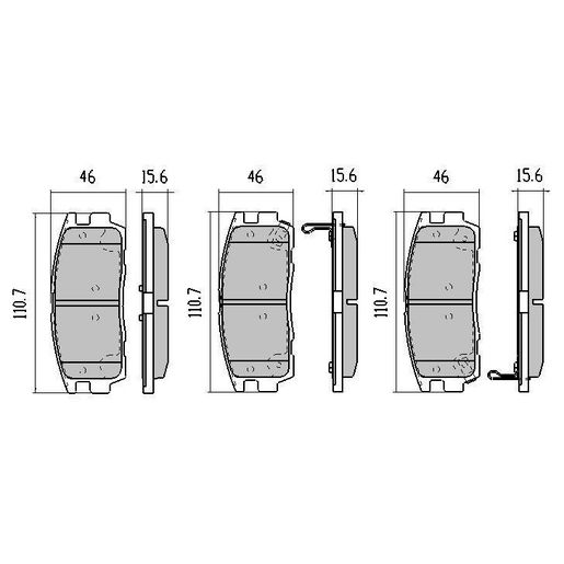 RDA Brakes — RDA Phantom Ceramic Brake Pad Set — part number RDC2001