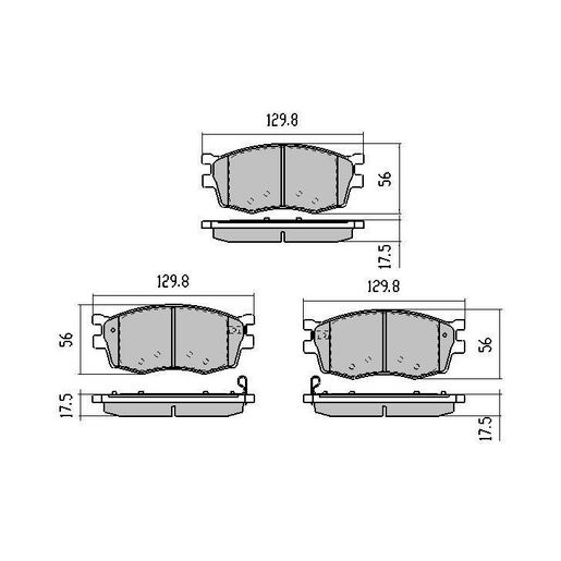 RDA Brakes — RDA Phantom Ceramic Brake Pad Set — part number RDC1934