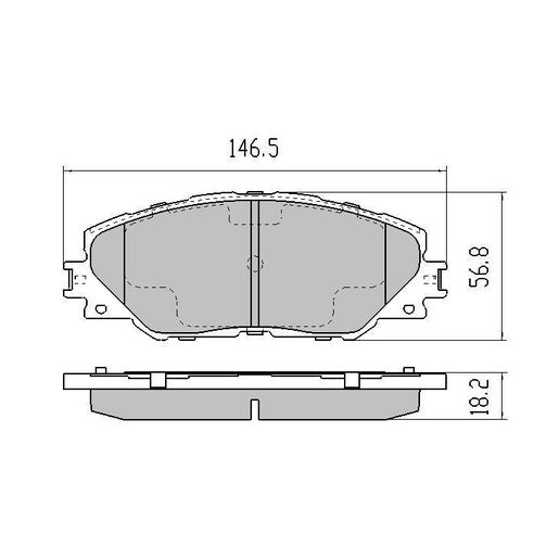 RDA Brakes — RDA Phantom Ceramic Brake Pad Set — part number RDC1932