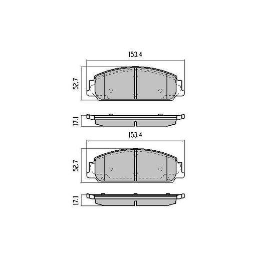 RDA Brakes — RDA Phantom Ceramic Brake Pad Set — part number RDC1949