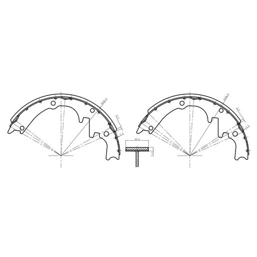 RDA Brakes — RDA Brakes Brake Shoe Set — part number R1337