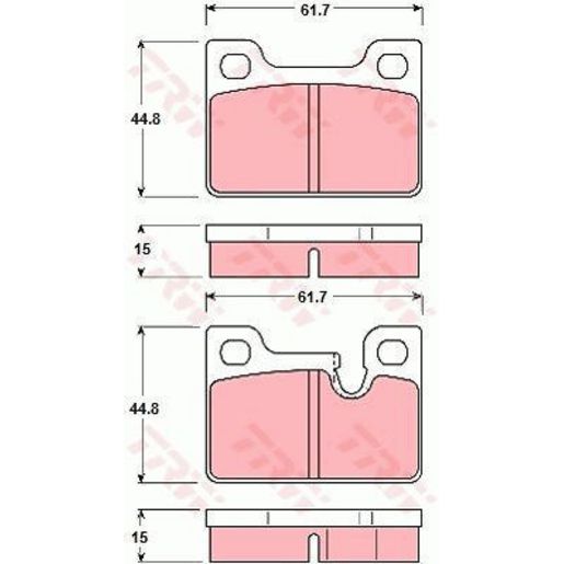 TRW — TRW Brake Pad Set — part number GDB247