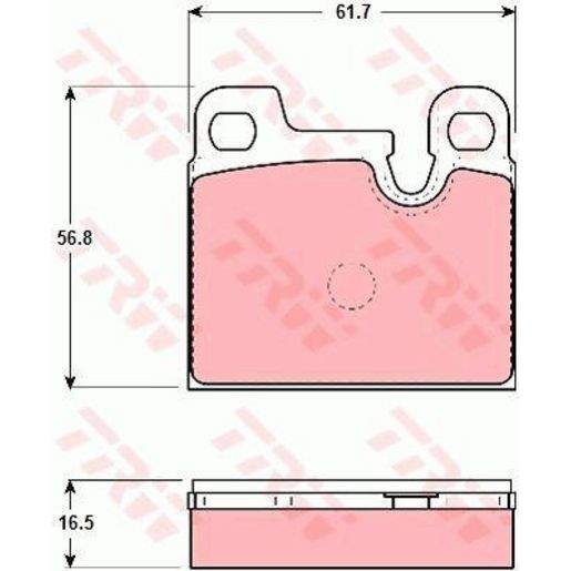 TRW — TRW Brake Pad Set — part number GDB258