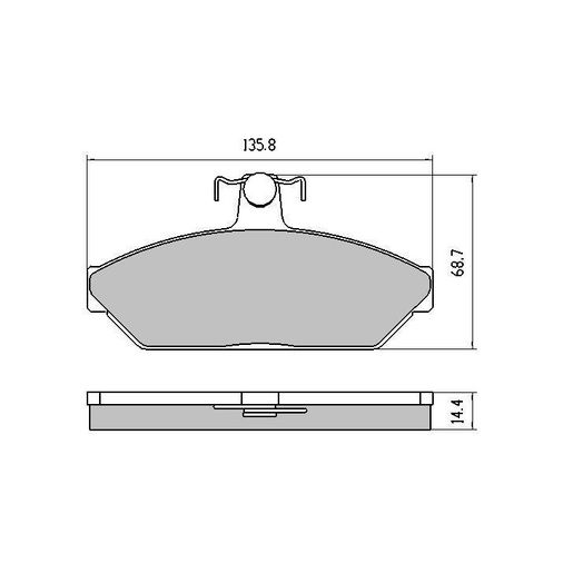 RDA Brakes — RDA Phantom Ceramic Brake Pad Set — part number RDC1075