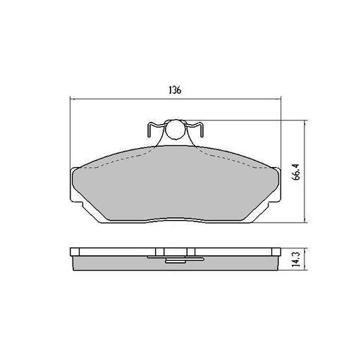 RDA Brakes — RDA Phantom Ceramic Brake Pad Set — part number RDC1023